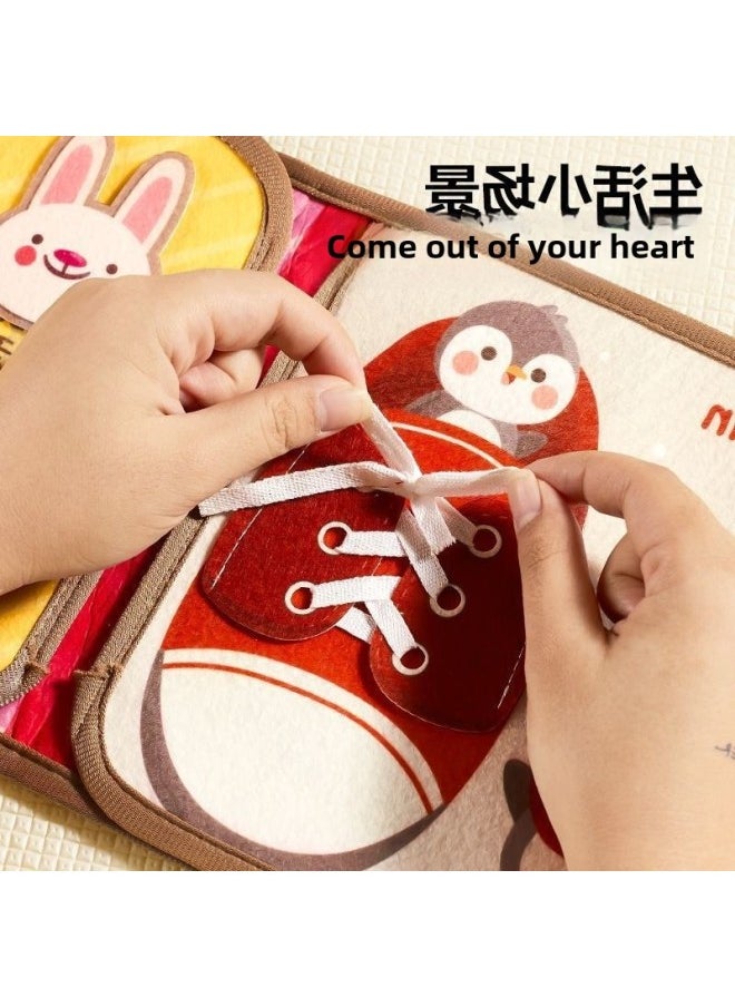Tear Tear Book Tail Cloth Book Tear Can Tear Book Quiet Book Bite Hand Tear Book Early Education Cognitive Toys China-Color:Tear-off Cloth Book [understanding Animals]  - Image 4