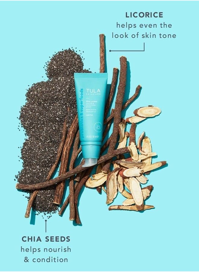 TULA Skin Care Face Filter Blurring and Moisturizing Primer | Smoothing Face Primer, Evens the Appearance of Skin Tone & Redness, Hydrates & Improves Makeup Wear | Original/Sunrise 1 fl. oz.  - Image 3