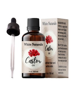 Organic Castor Oil, 100% Pure Natural, Cold Pressed for Essential Oils Mixing Natural Dry Skin Moisturizer Body & Face, Eyelash Caster Oil, Eyelashes Eyebrows Lash & Hair Growth Serum 4oz
