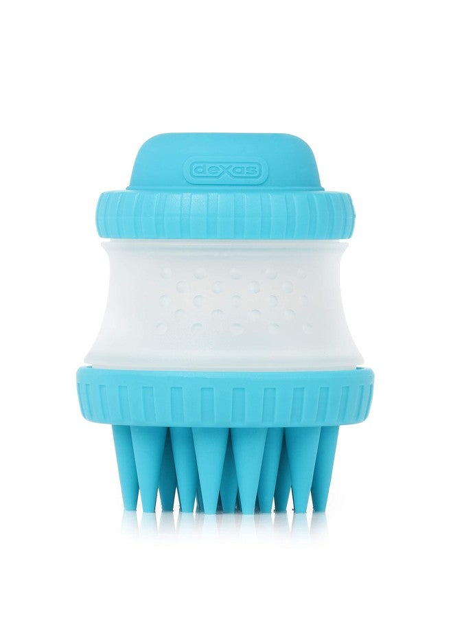 Dexas MudBuster Portable Pet Cleaning Kit with Dog Paw Washer, Pet Bathing Brush, Microfiber Towel, Medium, Blue - Image 3