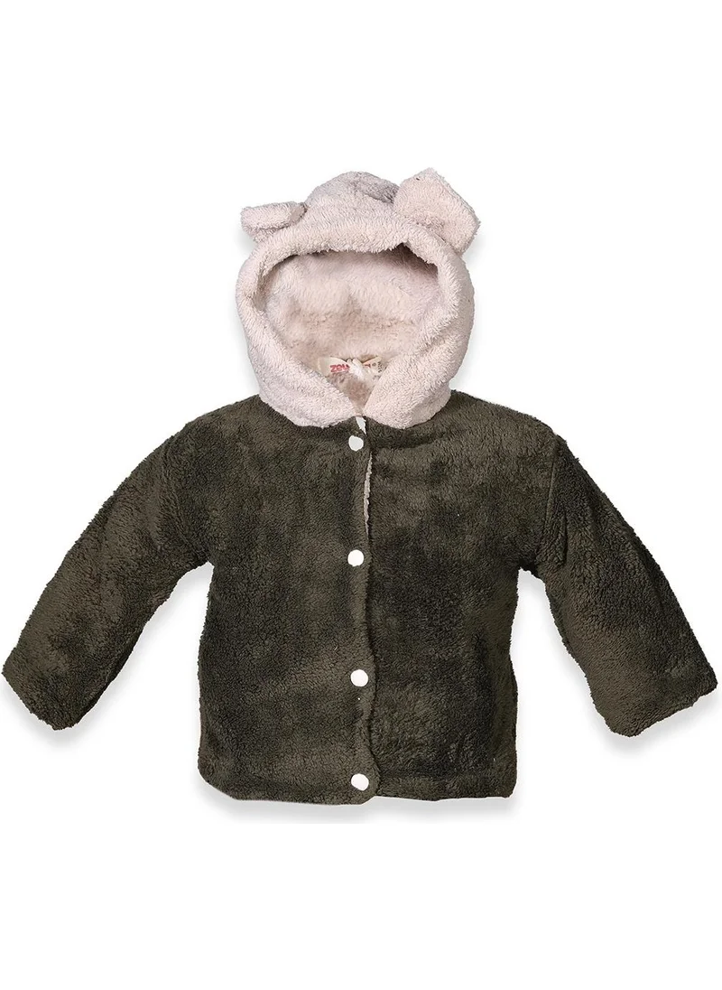 زيلاند Unisex Baby Hooded Plush Coat