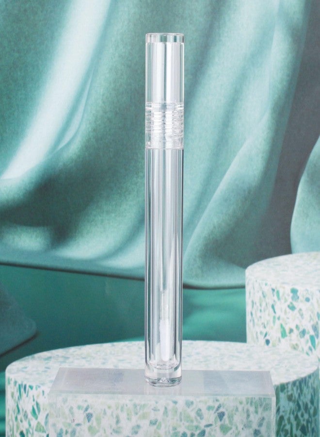 COSIDEA 25pcs Empty Round Full Clear 4ml 0.13oz lip gloss tubes with soft silicon tip wand transparent Lipgloss tube containers for lip oil packing - Image 5