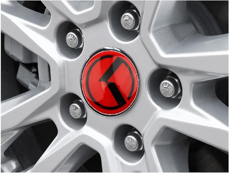 ARKOSKNIGHT 7PCS Vintage K Emblem Set for Auto Accessories (Red Black) - Image 4