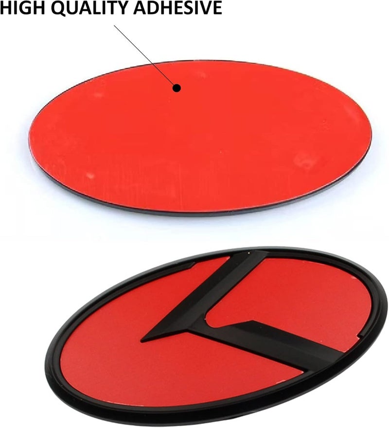 ARKOSKNIGHT 7PCS Vintage K Emblem Set for Auto Accessories (Red Black) - Image 3