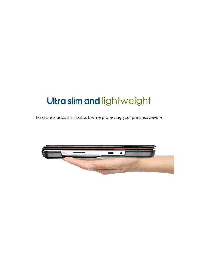 Procases Protective Case For Surface Go 3 2021 / Surface Go 2 2020 / Surface Go 2018, Slim Light Smart Cover Stand Hard Shell With Built-In Surface Pen Holder, Compatible With Surface Type Cover -Black - Image 3