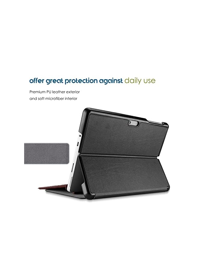Procases Protective Case For Surface Go 3 2021 / Surface Go 2 2020 / Surface Go 2018, Slim Light Smart Cover Stand Hard Shell With Built-In Surface Pen Holder, Compatible With Surface Type Cover -Black - Image 4