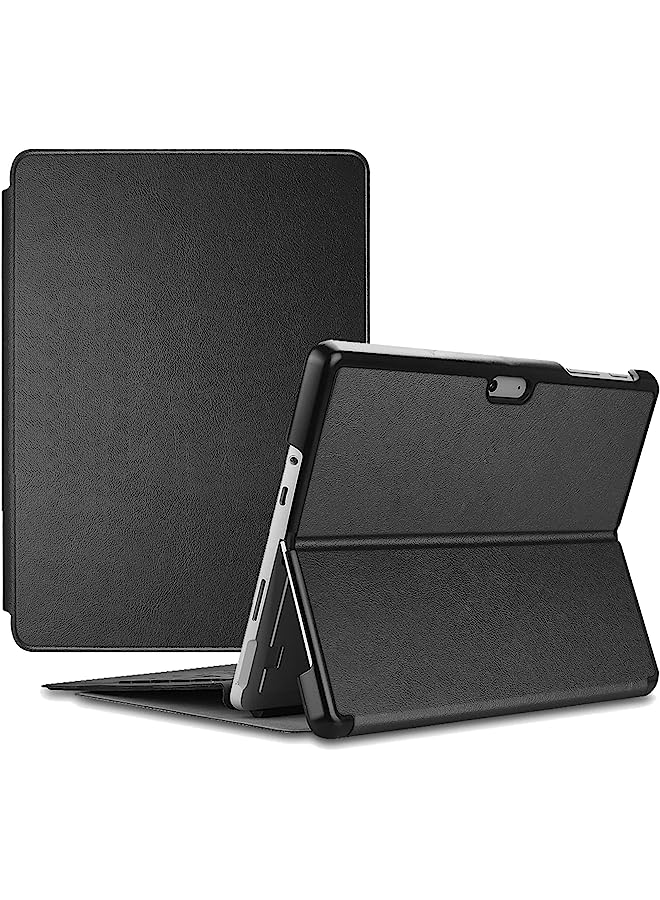Procases Protective Case For Surface Go 3 2021 / Surface Go 2 2020 / Surface Go 2018, Slim Light Smart Cover Stand Hard Shell With Built-In Surface Pen Holder, Compatible With Surface Type Cover -Black - Image 1