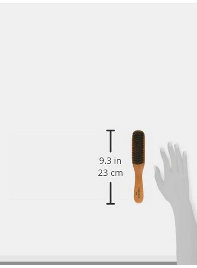 Donna Collection Narrow Boar Bristle Brush Black - Image 3