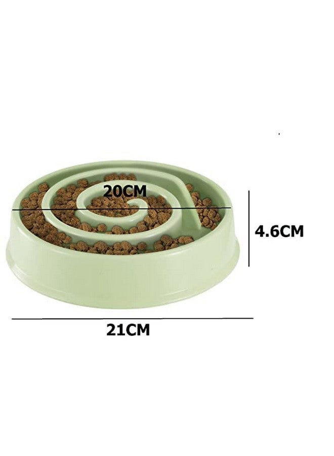 وعاء تغذية بطيء للحيوانات الأليفة - وعاء طعام غير قابل للانزلاق ولا يسبب الاختناق (قد يختلف اللون) - عبوة من قطعة واحدة - Image 2