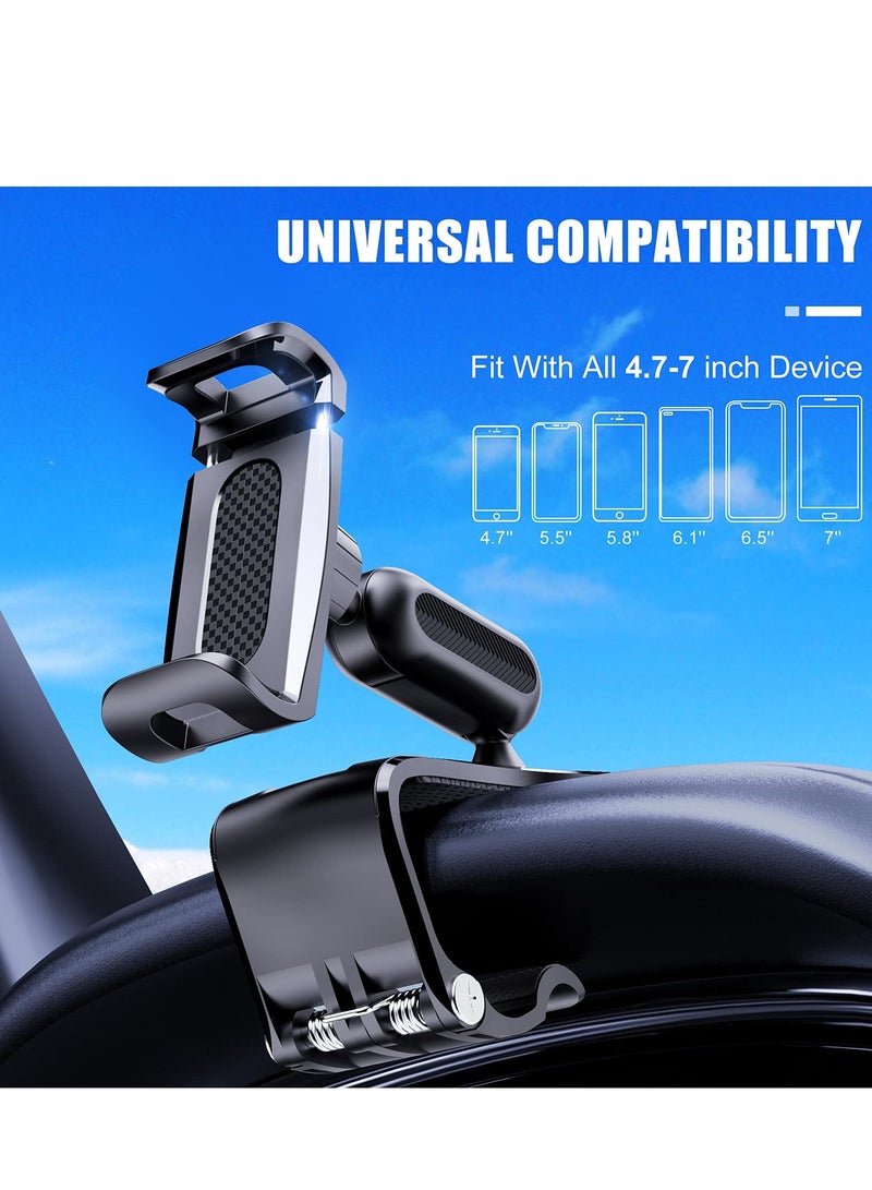 SYOSI 360 Degree Rotation Cell Phone Holder, Dashboard Car Clip Mount Stand Versatile Rotation Phone Holder Car Phone Holder with Clip Mount Car Interior Cell Phone Holder for 4 to 7 inch Smartphone (Black) - Image 2