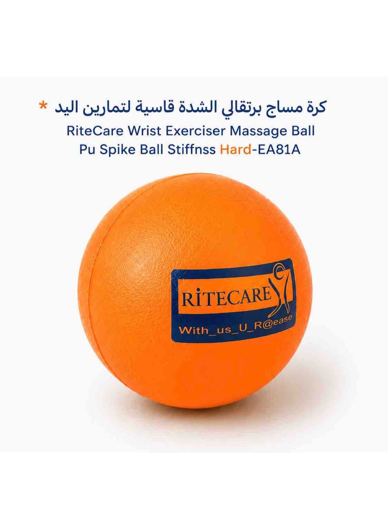RiteCare EA80A Wrist Exerciser PU Stress Massage Ball Hard EA80A - Image 4