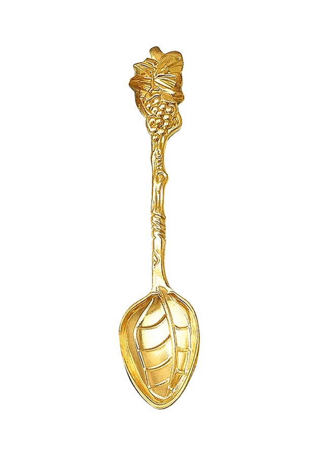 Set of 4 Gold Mulberry Spoons Suitable for Coffee Dessert Ice Cream and Fruits Measuring 1035 by 215 Centimeters - Image 4