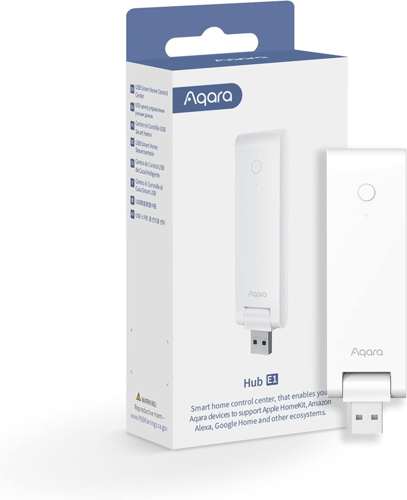 أكارا محور أقرا الذكي E1 (يتطلب شبكة واي فاي 2.4 جيجاهرتز)، يعمل بمنفذ USB-A، حجم صغير، Zigbee 3.0، يدعم HomeKit و Alexa و Google Assistant و IFTTT - Image 1
