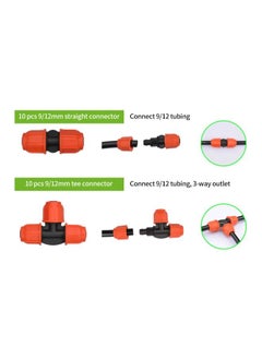 NIBEMINENT 10-Piece Irrigation Fitting Orange/Black 10.0x10.0x5.0centimeter  - Image 2
