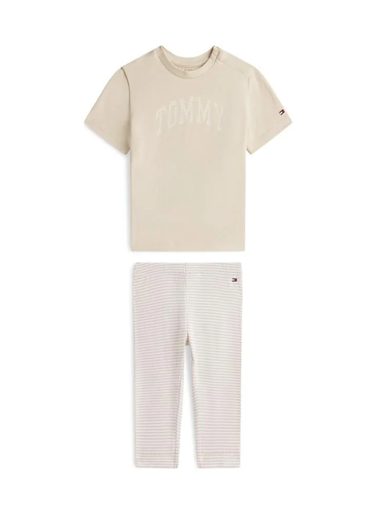 Tommy Hilfiger Logo T-Shirt And Leggings Set