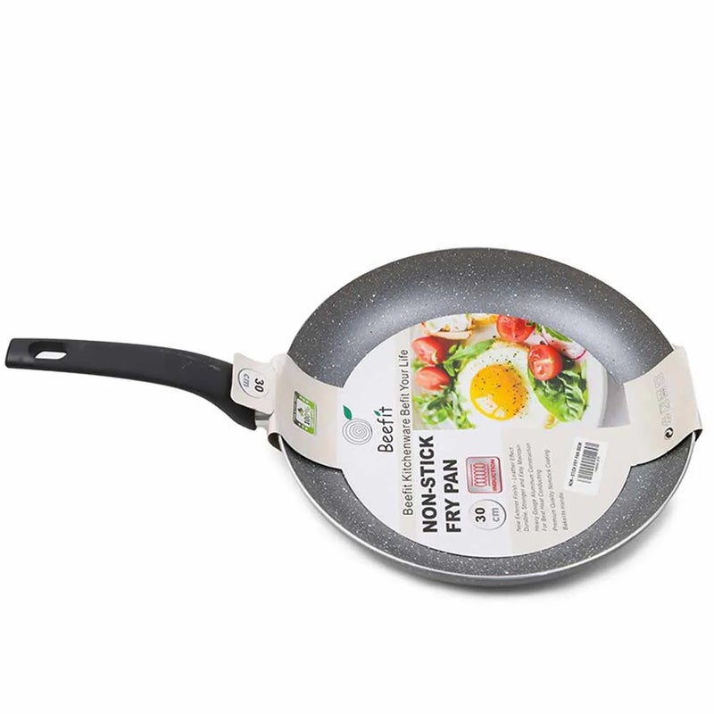 Beefit Non-Stick Aluminium Fry Pan with Induction Base and Bakelite Handle- 30cm
