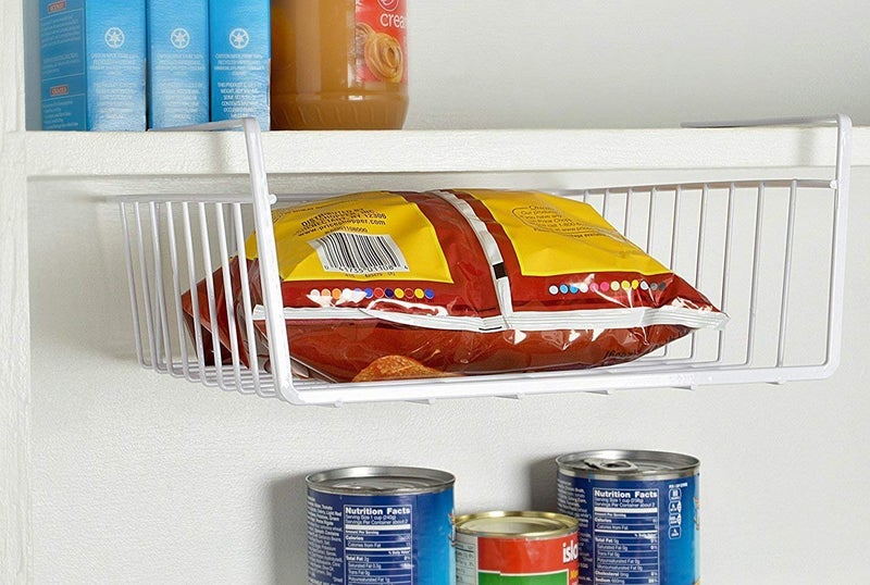 Eitheo EITHEO Under Shelf Storage Basket - Maximize Kitchen Space with Powder Coated Under Cabinet Storage Organizer | 12 Inch (Pack of 1) - Image 5