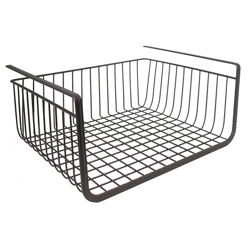 Eitheo EITHEO Under Shelf Storage Basket - Maximize Kitchen Space with Powder Coated Under Cabinet Storage Organizer | 12 Inch (Pack of 1) - Image 1