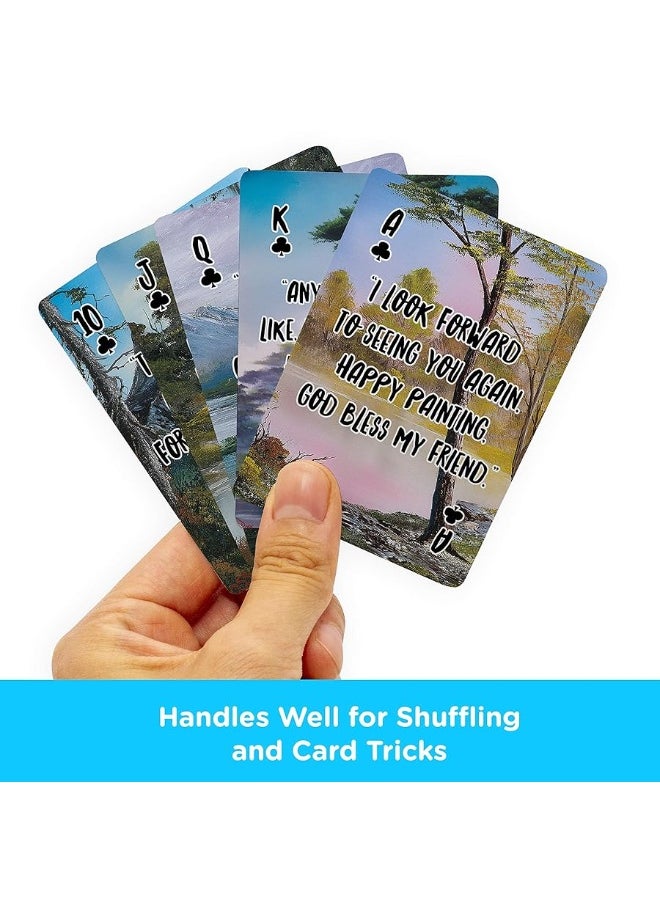 Aquarius AQUARIUS Bob Ross Playing Cards - Bob Ross Quotes Deck of Cards for Your Favorite Card Games - Officially Licensed Bob Ross Merchandise & Collectibles  - Image 2