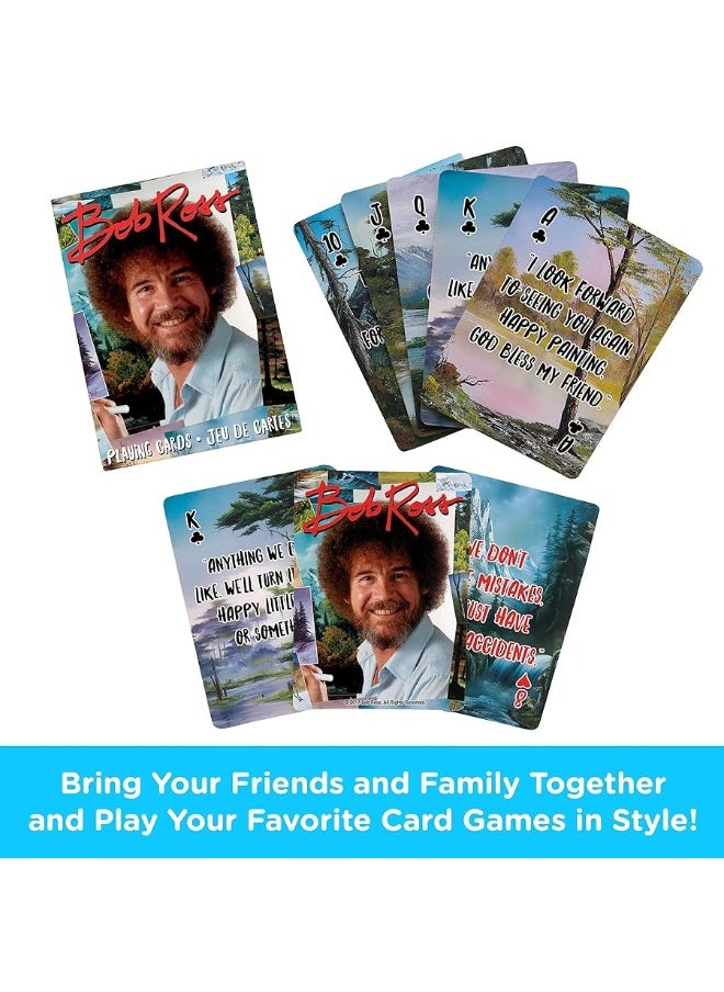 Aquarius AQUARIUS Bob Ross Playing Cards - Bob Ross Quotes Deck of Cards for Your Favorite Card Games - Officially Licensed Bob Ross Merchandise & Collectibles  - Image 3