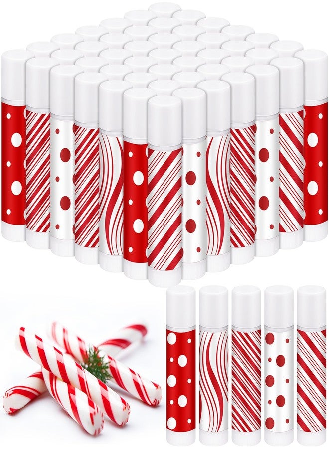 Siifert 50 Pcs Christmas Candy Flavor Lip Balms Peppermint Candy Party Favors Christmas Stocking Stuffers for Women Xmas Party Thank You Gifts Bulk Items for Employee Staff Coworkers Teacher Holiday - Image 1