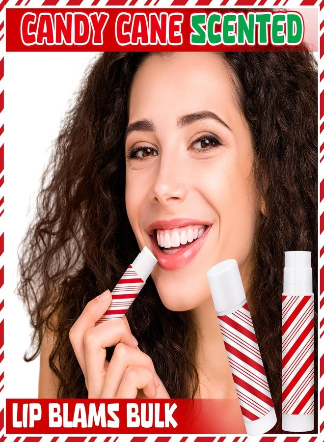 Siifert 50 Pcs Christmas Candy Flavor Lip Balms Peppermint Candy Party Favors Christmas Stocking Stuffers for Women Xmas Party Thank You Gifts Bulk Items for Employee Staff Coworkers Teacher Holiday - Image 2
