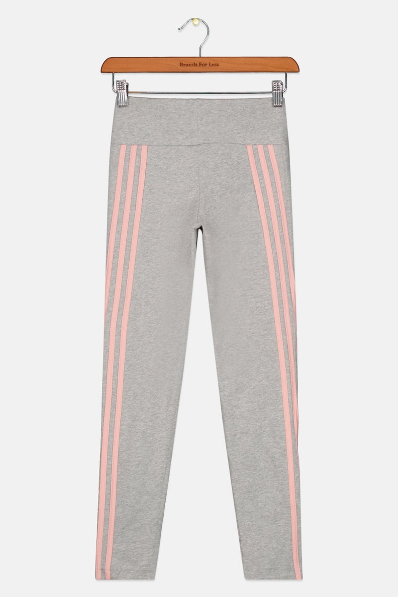 Adidas Kids Girl Sportswear Training Leggings, Grey  - Image 1