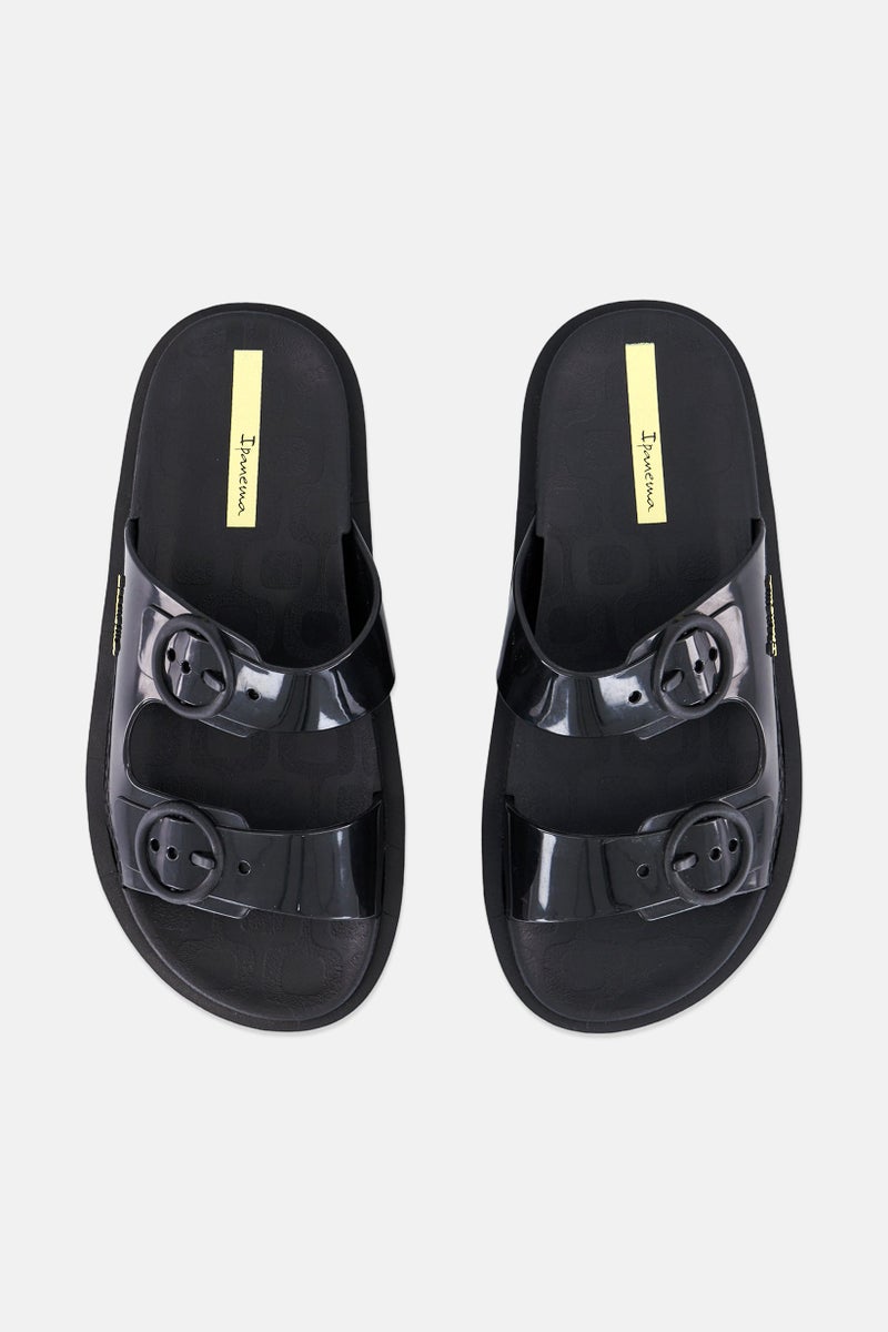 Ipanema Kids Girl Follow Kid Slip On Sandals, Black - Image 2