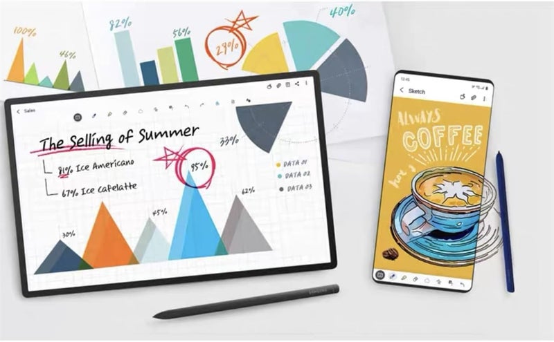 JMBTQ قلم ستايلوس Galaxy Tab S9 FE (بدون بلوتوث) بديل، أسود، قلم اللمس S Pen - Image 3