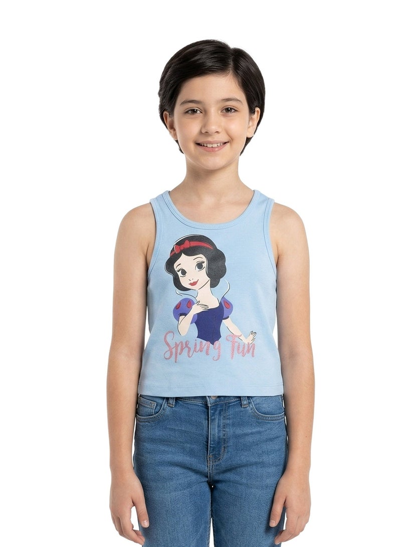 Disney تي شيرت بدون أكمام مطبوع لفتيات المراهقات "مرح الربيع" - Image 1