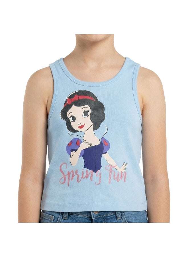 Disney تي شيرت بدون أكمام مطبوع لفتيات المراهقات "مرح الربيع" - Image 3