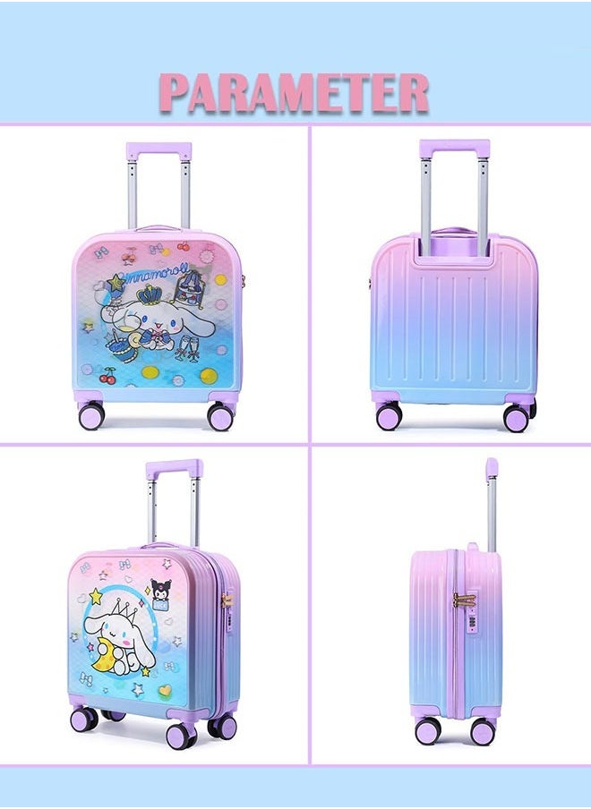 GoldenLike Kids' Luggage,20" Children Travel Suitcase with 3D Transform Pattern Sticker,Kids Carry On Luggage Cute Toddler Suitcase Travel Luggage,Hardside Rolling Suitcase Child Trolley Case for Toddlers Boys Girls  - Image 4