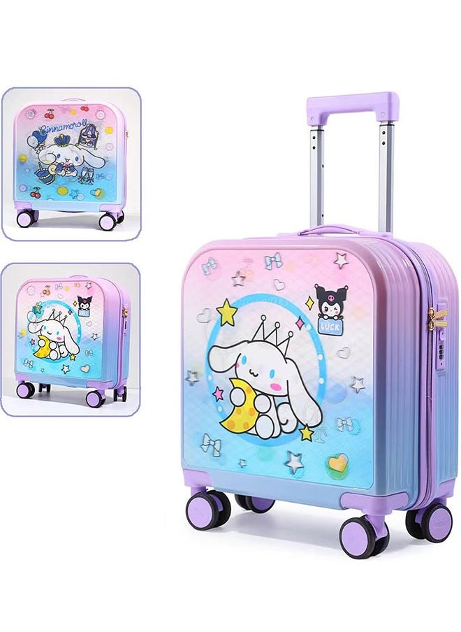 GoldenLike Kids' Luggage,20" Children Travel Suitcase with 3D Transform Pattern Sticker,Kids Carry On Luggage Cute Toddler Suitcase Travel Luggage,Hardside Rolling Suitcase Child Trolley Case for Toddlers Boys Girls  - Image 2