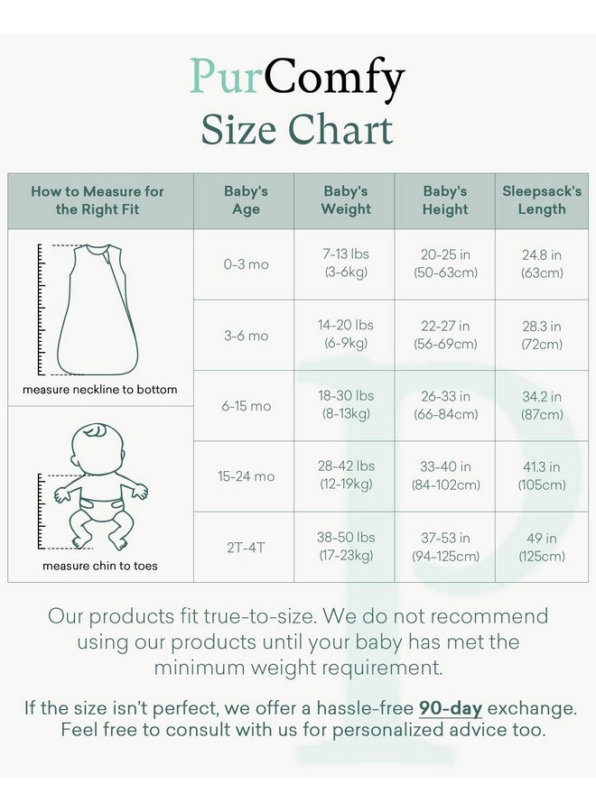 PurComfy Supersoft Sleep Sack 1.0 TOG, Premium Bamboo Viscose Baby Sleeping Bag, 2-Way Safe Zipper Sleep Sacks 6-15 Months - Image 3