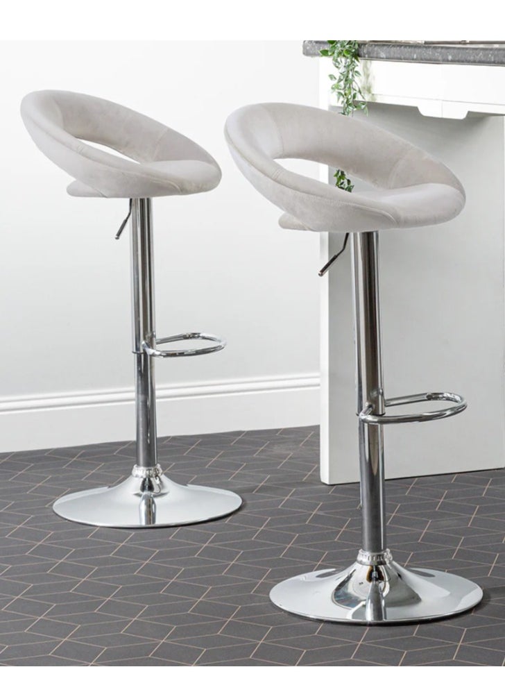 VANITY LIVING VANITY LIVING Stylish Comfort: Seville Cream Orb - Elevate Your Dining Experience with Contemporary Design, Luxurious Upholstery, and Perfect Height for Any Bar or Counter!  - Image 4