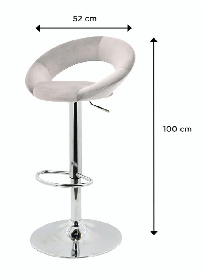 VANITY LIVING VANITY LIVING Stylish Comfort: Seville Cream Orb - Elevate Your Dining Experience with Contemporary Design, Luxurious Upholstery, and Perfect Height for Any Bar or Counter!  - Image 3