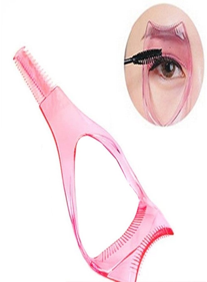 Gugzy 3 Pcs multi function Style Eyebrow Grooming Reusable Stencil Template Make Up Shaper + Mascara Applicator Comb Guide Eyelash Brush Curler combo - Image 5