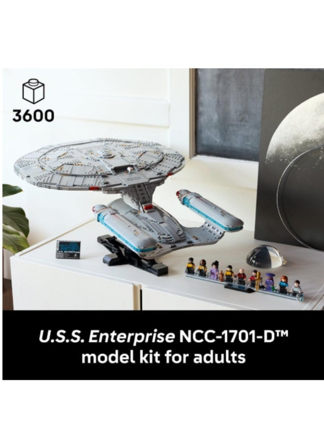 LEGO Icons Star Trek: U.S.S. Enterprise NCC-1701-D - Display Model Kit for Adults - 2 Shuttle Pods, Separation Function & 9 Minifigures incl. Jean-Luc Picard & William Riker  10356 - Image 2