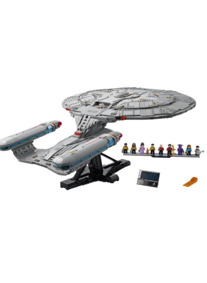 LEGO Icons Star Trek: U.S.S. Enterprise NCC-1701-D - Display Model Kit for Adults - 2 Shuttle Pods, Separation Function & 9 Minifigures incl. Jean-Luc Picard & William Riker  10356 - Image 4