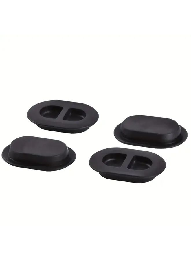 Black Rubber Oval Floor Pan Drain Plug Set For 2014 2020 Jeep Wrangler JK JL - Image 3
