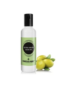Extra Virgin Olive Oil (Jaitun Oil)|(200 Ml)| 100% Pure Natural Unrefined Coldpressed|Therapeutic Grade Carrier Oil Perfect For Dressing Garnishing Cooking Baking Hair Skin Moisturizing