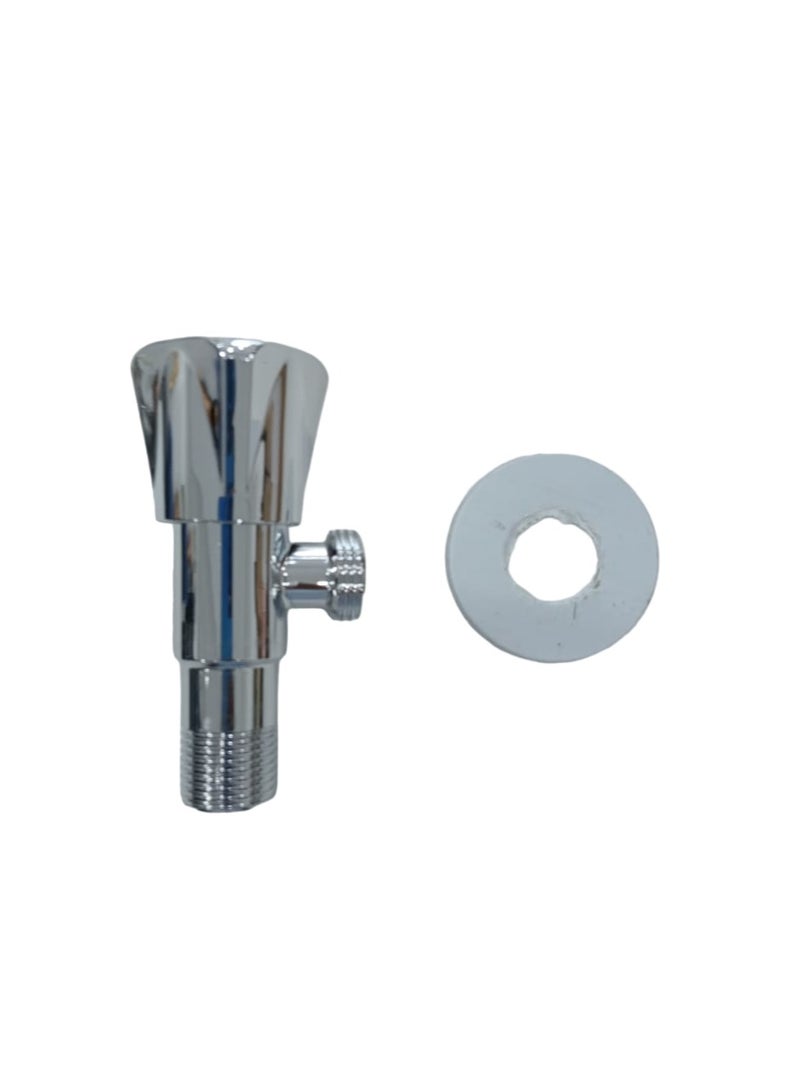 "Stainless Steel Angle Valve with Copper Core | Triangle Valve for Bathroom & Kitchen" - Image 5