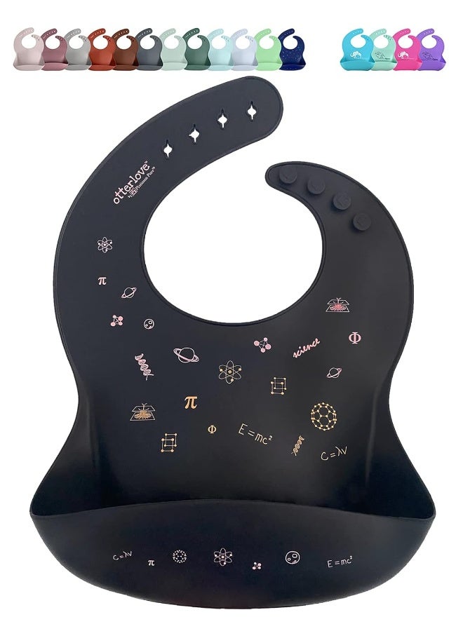 otterlove Silicone Bib 100 Pure Platinum LFGB Baby Bibs with No Fillers Wide Food Catching Pocket Easy Clean Mess Proof Dishwasher Safe BPA and Phthalate Free - Image 1