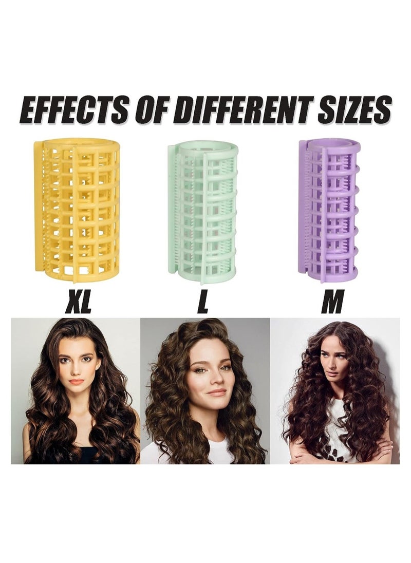 Generic - Hair Rollers, 12 Pcs Plastic Snap on Hair Rollers Curlers for Hairdressing Styling Hair Salo (3.6 cm) - Image 1