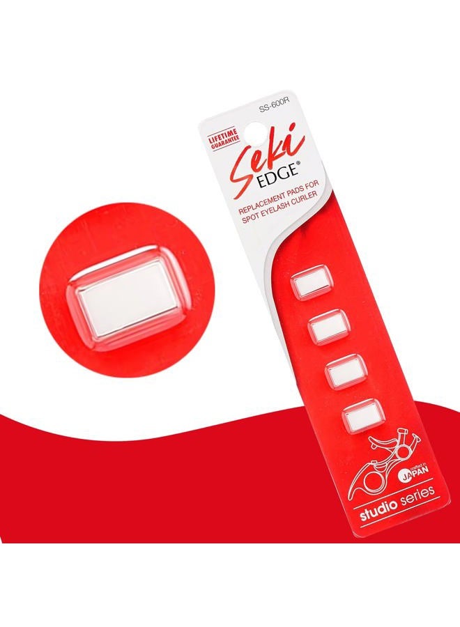 Seki Edge Eyelash Curler Replacement Pads (SS-600R) Pack of 4 Silicone Eyelash Curler Refill Pads - Maintain Curling Action - Made In Japan - Image 3