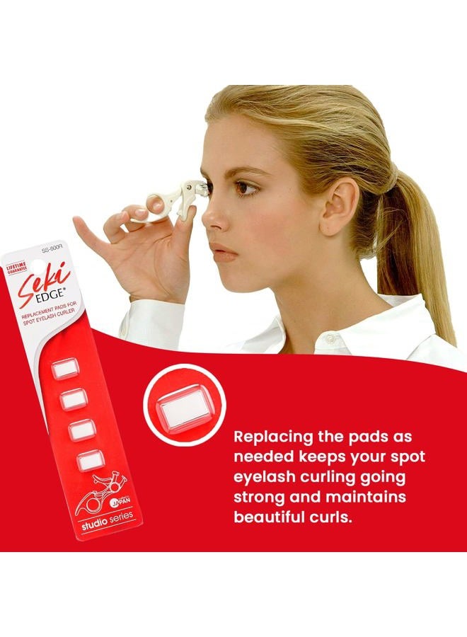 Seki Edge Eyelash Curler Replacement Pads (SS-600R) Pack of 4 Silicone Eyelash Curler Refill Pads - Maintain Curling Action - Made In Japan - Image 4