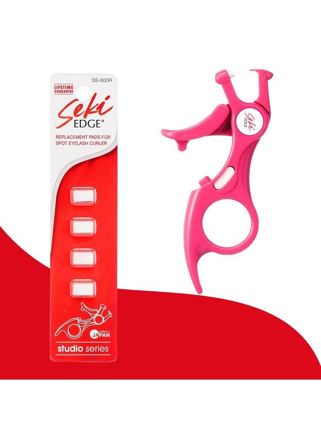 Seki Edge Eyelash Curler Replacement Pads (SS-600R) Pack of 4 Silicone Eyelash Curler Refill Pads - Maintain Curling Action - Made In Japan - Image 2