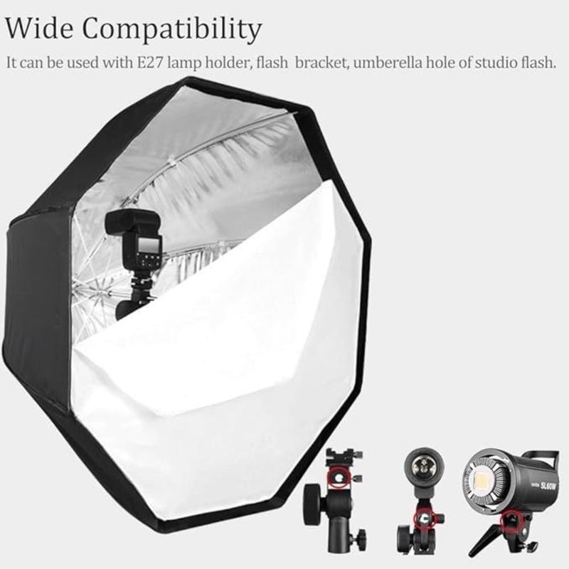 GodoxSB-UBW80، 80 سم Octa Softbox لـ Speedlite - أسود متجدد - Image 4