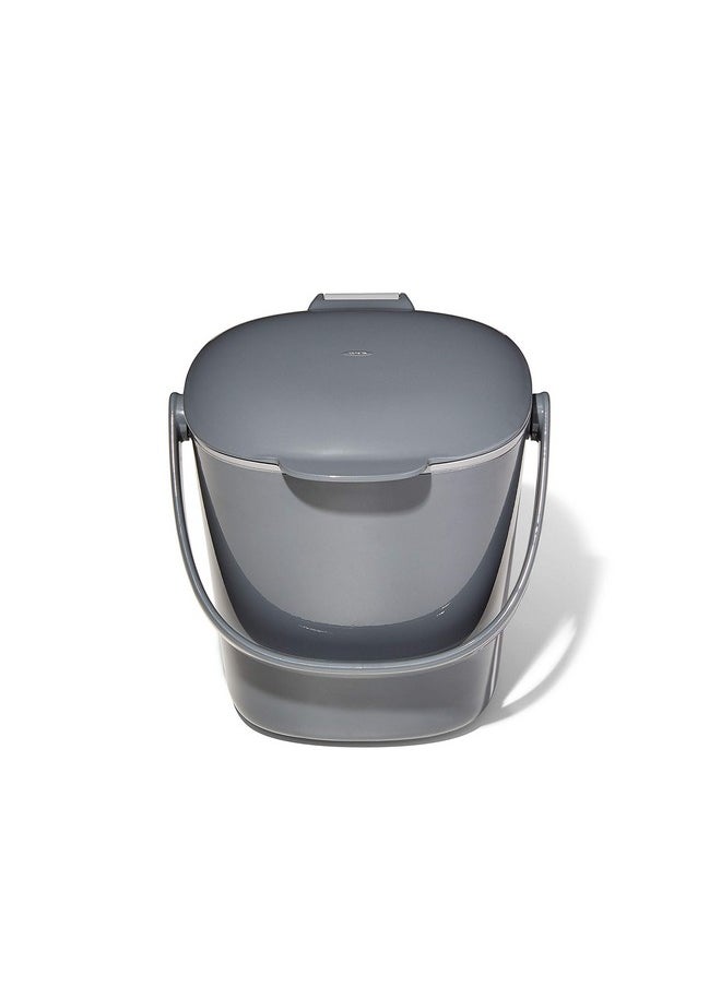 OXO OXO Good Grips Easy-Clean Compost Bin, Charcoal - 0.75 GAL  - Image 1
