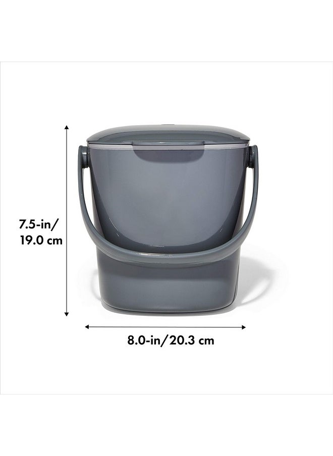 OXO OXO Good Grips Easy-Clean Compost Bin, Charcoal - 0.75 GAL  - Image 2